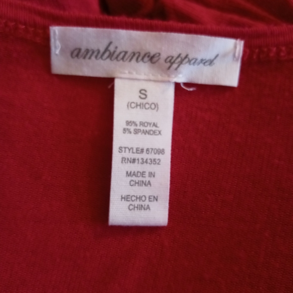 Comfy bright red top - Picture 3 of 3